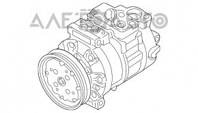 Компрессор кондиционера Audi A3 8V 15-18 1.8T, 2.0T