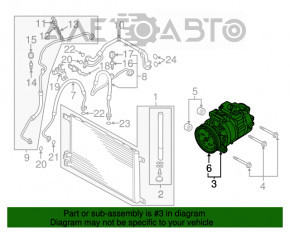 Компрессор кондиционера Audi A3 8V 15-18 1.8T, 2.0T