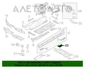 Protecție față stânga Audi A3 8V 15-20 tip 2