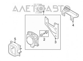 Кронштейн дистроника радар круиза Audi A3 8V 15-20