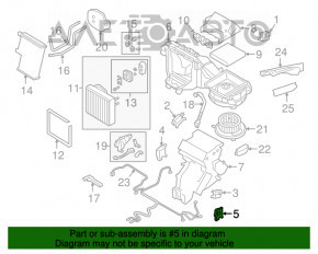 Actuator motor dreapta jos pentru sistemul de încălzire și aer condiționat VW Jetta 19-