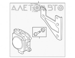 Дистроник радар круиз Audi A3 8V 15-16 4d, 5d