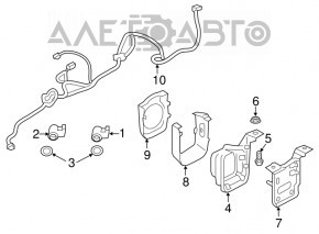 Senzor de parcare spate Porsche Panamera 14-16 nou OEM original