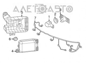 Senzor de parcare spate pentru VW Jetta 11-18 SUA