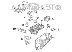 Capac cutie siguranțe compartiment motor Audi A3 8V 15-20 nou original OEM