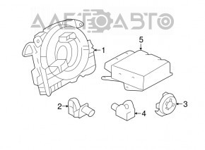 Senzor airbag spate dreapta Audi A3 8V 15-20