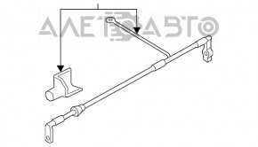 Клемма плюсовая Audi A3 8V 15-20 под Start/Stop новый OEM оригинал