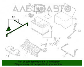 Clama de baterie plus Audi A3 8V 15-20 cu Start/Stop