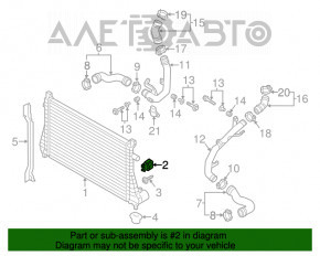 Suport intercooler stânga VW Tiguan 18- nou OEM original