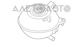 Rezervorul de expansiune al sistemului de răcire VW Atlas 18- 3.6 2.0T nou OEM original