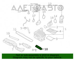 Grila de aer Audi A3 8V 15-20 partea din spate noua originală