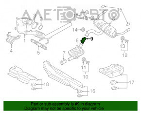 Colier de toba VW Atlas 18- 3.6 nou original OEM