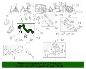 Maneta superioară din spate, dreapta, pentru VW Beetle 12-19, nouă, originală OEM