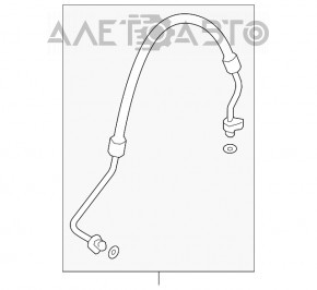 Teava aer conditionat condensator-compresor VW Jetta 19- 1.4T nou original OEM