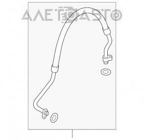 Tubul de aer condiționat condensator-compresor VW Golf 15- 1.8T