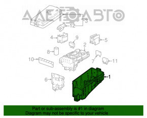 Corpul blocului de siguranțe sub capotă VW Golf 15- nou OEM original