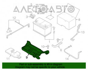 Placă de baterie VW Golf 15 - nouă originală OEM