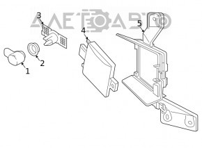 Senzor de parcare pentru bara din spate VW Atlas 18- nou OEM original