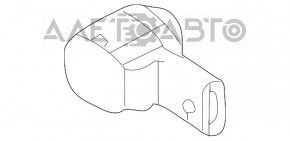 Senzor de parcare pentru bara din spate Audi A4 B9 17- nou OEM original