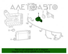 Senzor de parcare pentru bara din spate Audi A4 B9 17- nou OEM original