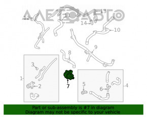 Pompa sistemului de răcire VW Jetta 11-16 SUA 1.4T, 2.0 TDI, hibrid nou OEM original