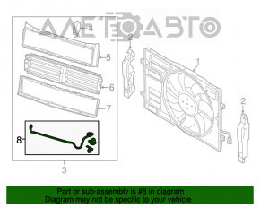 Проводка на моторчик актуатор жалюзи VW Jetta 19 USA