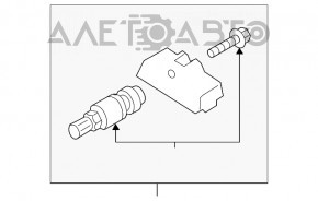 Senzor de presiune a roților VW Tiguan 18- nou OEM original