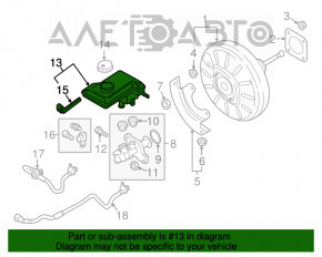 Rezervorul de combustibil pentru Audi A3 8V 15-20 4d