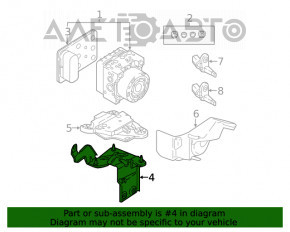 Suport bloc ABS VW Jetta 19-