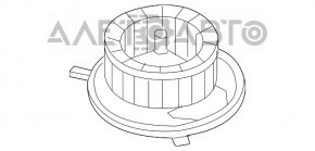 Motorul ventilatorului de încălzire VW Tiguan 18-