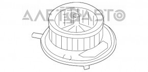 Motorul ventilatorului de încălzire VW Tiguan 18-