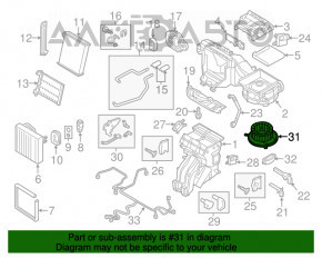 Motor ventilator incalzire Audi A3 8V 15-20 nou original OEM