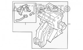 Печка в сборе VW Jetta 19- 5 актуаторов