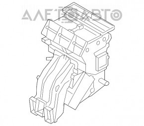 Корпус печки голый Audi A3 8V 15-20