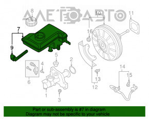 Бачок ГТЦ VW Golf 15-