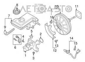 Бачок ГТЦ VW Golf 15-