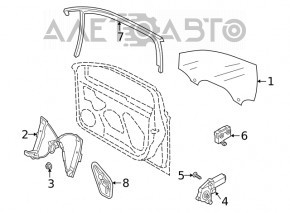 Geam electric motor fata dreapta Audi Q5 80A 18-