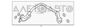 Tubul de aer condiționat, radiatorul de încălzire - primul condensator VW Tiguan 18-