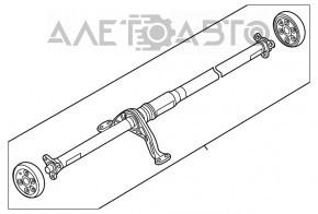 Arborele cardanic al cardanului VW Tiguan 18-