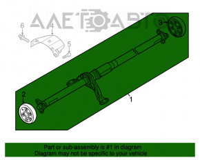 Arborele cardanic al cardanului VW Tiguan 18-