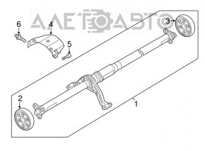 Arborele cardanic al cardanului VW Tiguan 18-