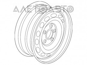 Запасное колесо докатка VW Tiguan 18- R18 145/85