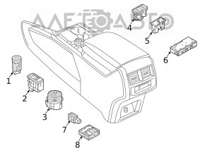 Hub USB AUX VW Tiguan 18-