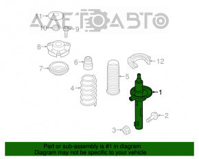 Amortizorul frontal stânga VW Tiguan 18- nou OEM original