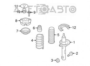 Amortizor fata stanga VW Tiguan 18 - nou original OEM