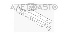 Protecție pentru podea, dreapta, VW Tiguan 18- nou, original OEM