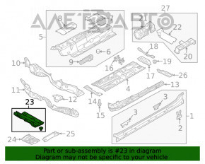 Protecție pentru podea, dreapta, VW Tiguan 18- nou, original OEM