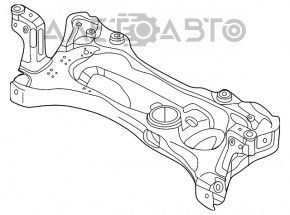 Подрамник передний VW Jetta 19-