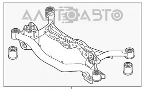 Bara spate pentru VW Tiguan 18- AWD