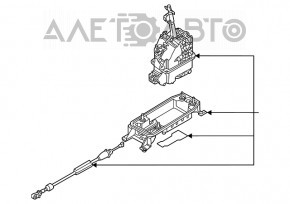 Шифтер КПП VW Tiguan 18-